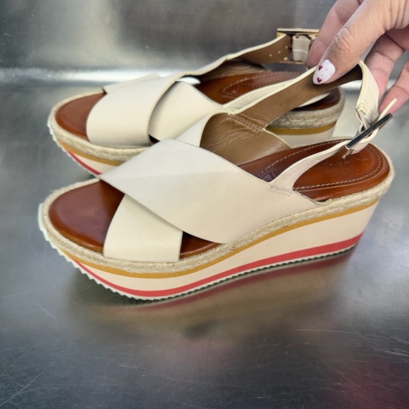 Enzo Angiolini Shoes - Enzo Angiolini Powder Eva wedge sandals size 8.5